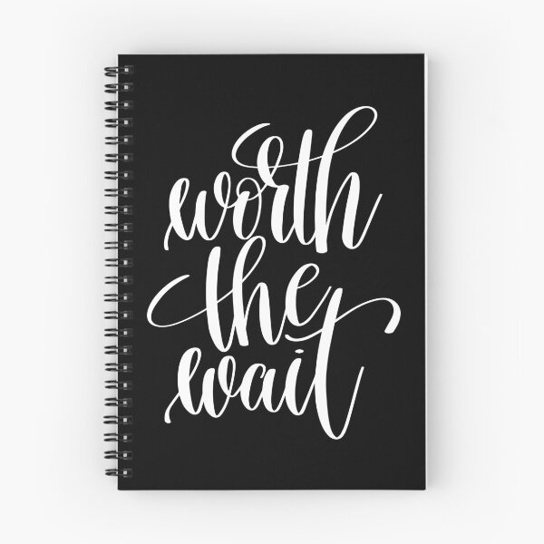 Item preview, Worth The Wait Inspirational Quotes designed and sold by ProjectX23.