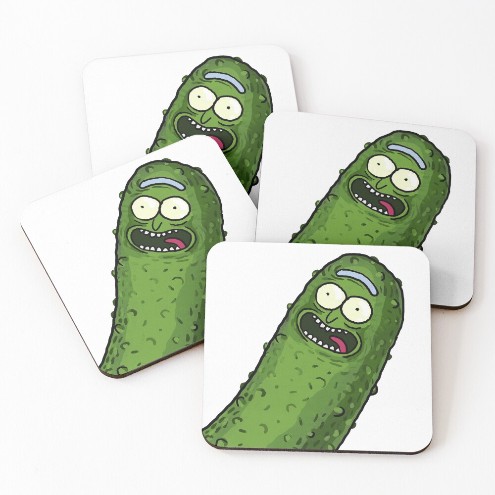 Pickle Rick Coasters (Set of 4)