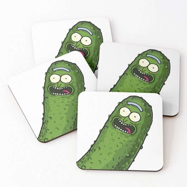 Pickle Rick Coasters (Set of 4)