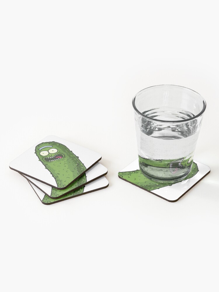 Alternate view of Pickle Rick Coasters (Set of 4)