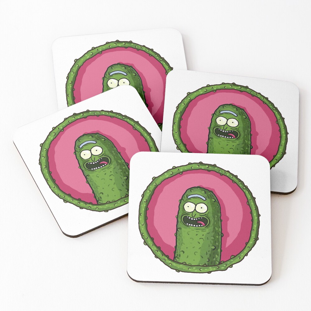 Pick Rick Badge Coasters (Set of 4)