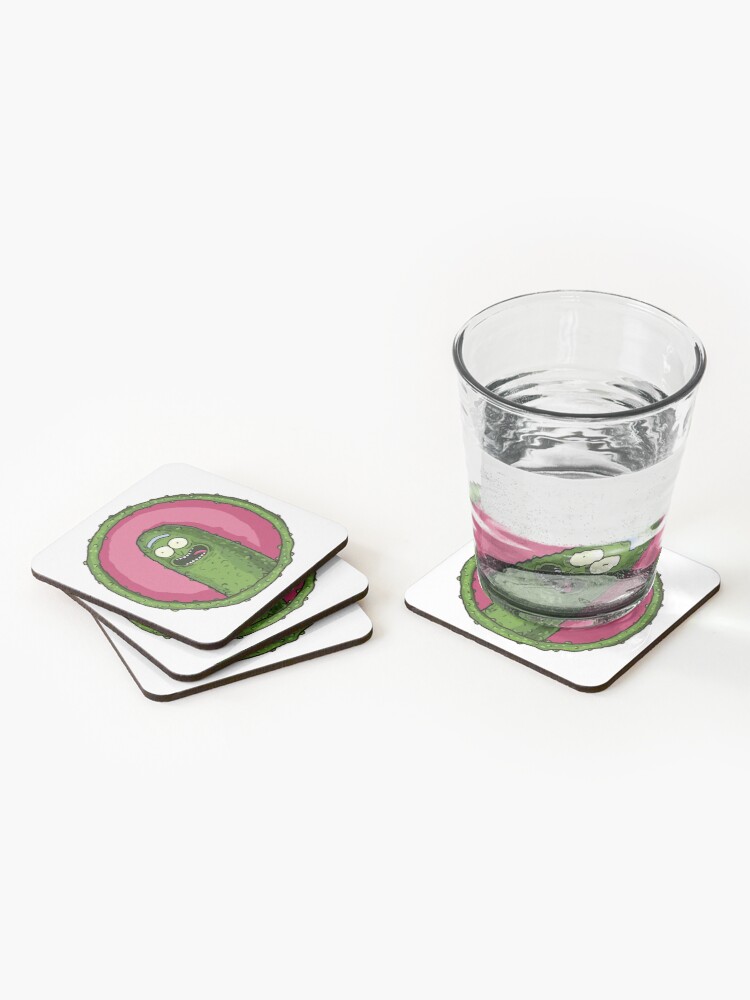 Alternate view of Pick Rick Badge Coasters (Set of 4)