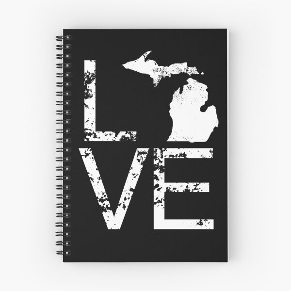 Item preview, Michigan Love MI State Map For O Home Pride Distressed Art Shirt Gear designed and sold by DynamicDesign.