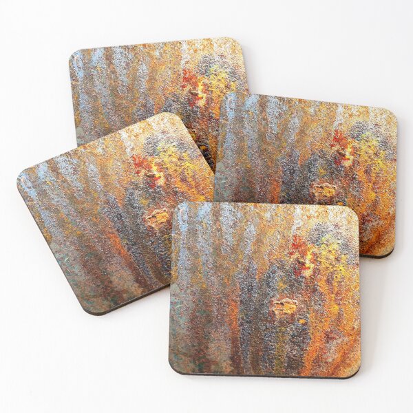 Distress rusty texture Coasters (Set of 4)