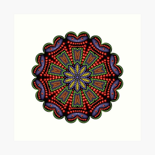 3D Mandala 031 Art Print