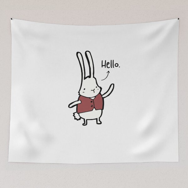 Item preview, Hello Bunny Pet Funny Happy Sarcastic Spiritual Animal Birthday Gift designed and sold by EpsilonEridani.