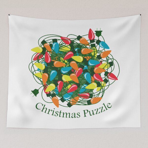Artikelvorschau, Fun Christmas Lights Puzzle entworfen und verkauft von RamiBeans.