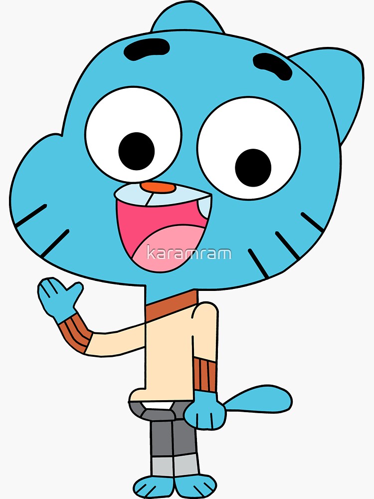 The amazing world of Gumball, Gumball and Darwin, What the what  Sticker  for Sale by karamram