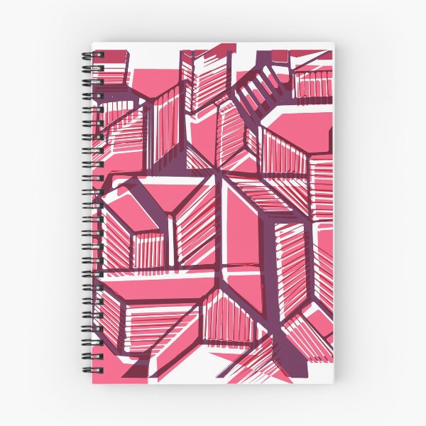Item preview, Pink geometric pattern city  designed and sold by Carolina Salazar.