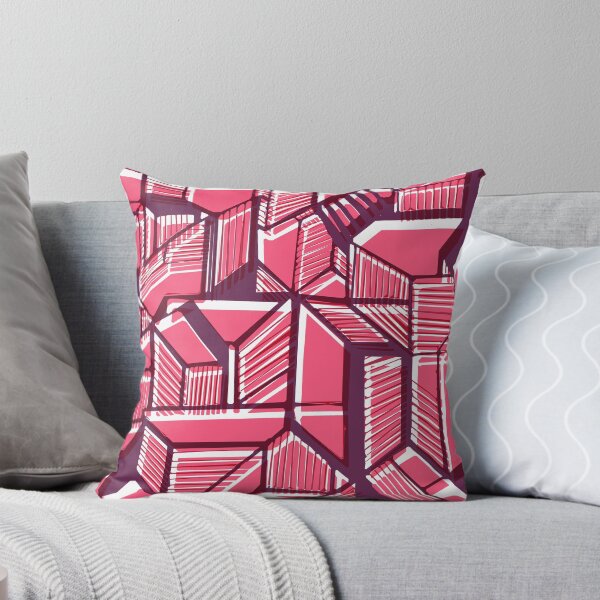 Item preview, Pink geometric pattern city  designed and sold by Carolina Salazar.