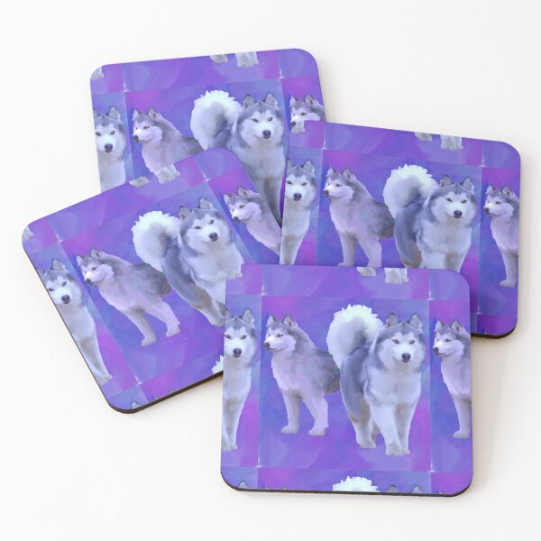 Item preview, Siberian Huskies Original Artist digital Painting designed and sold by IowaArtist.