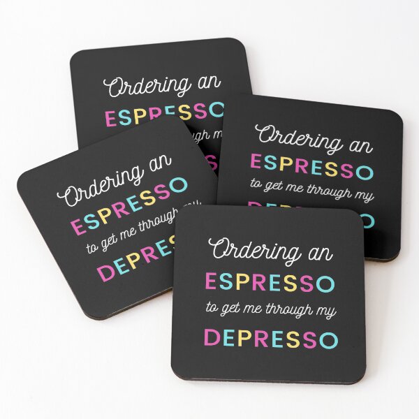 Item preview, Ordering an Espresso to get me through my Depresso designed and sold by blindvibes.