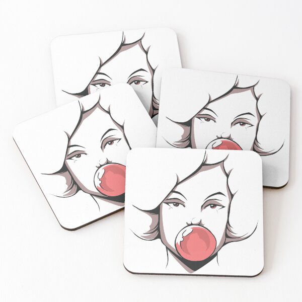 Aperçu de l'œuvre Les femmes font face avec du chewing-gum. créée et vendue par emphatic.