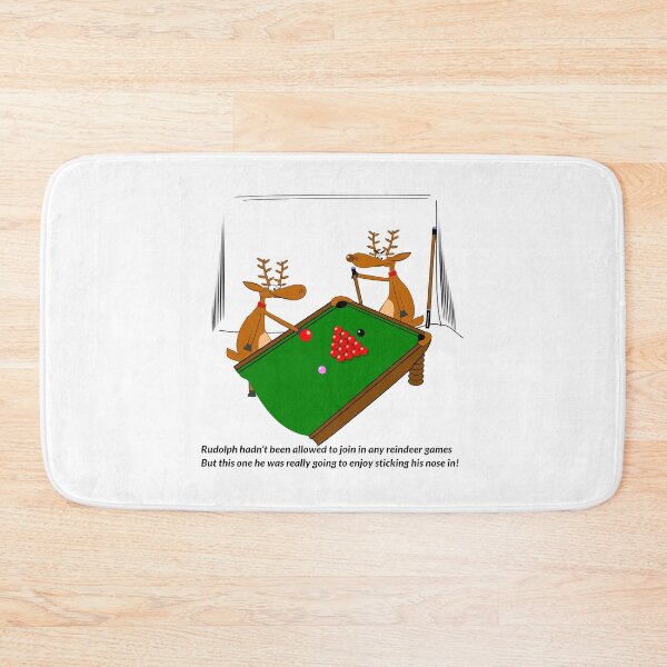 Item preview, Rudolph juega al billar designed and sold by benandfreya.