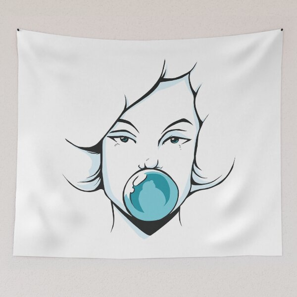 Item preview, Women face with chewing gum. designed and sold by emphatic.