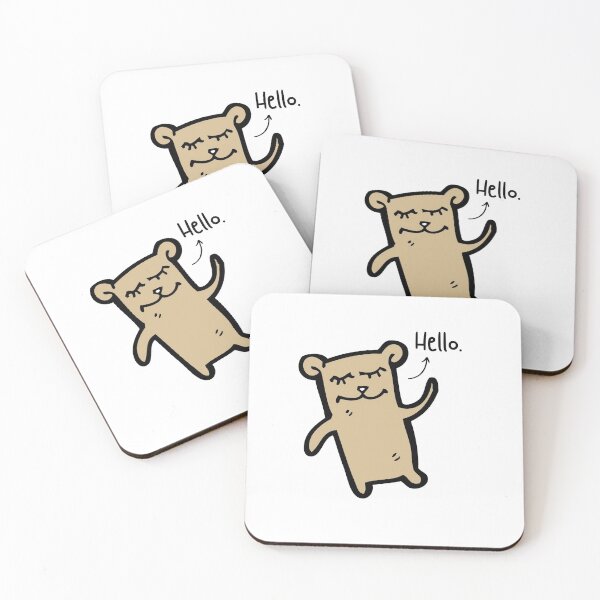 Item preview, Hello Bear Pet Funny Happy Sarcastic Spiritual Animal Birthday Gift designed and sold by EpsilonEridani.