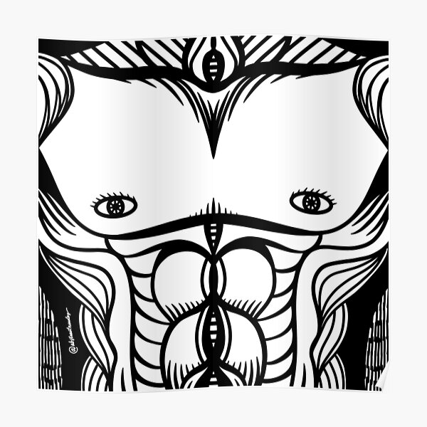 Abstract Body 4 Poster