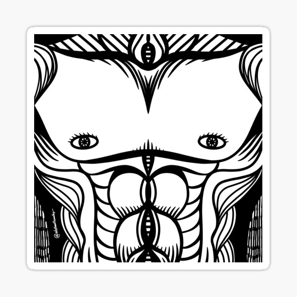 Abstract Body 4 Sticker