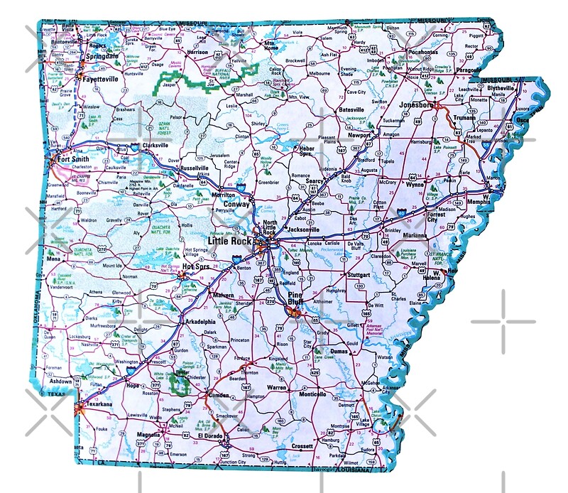 Arkansas Road Highway Maps Free Printable - vrogue.co