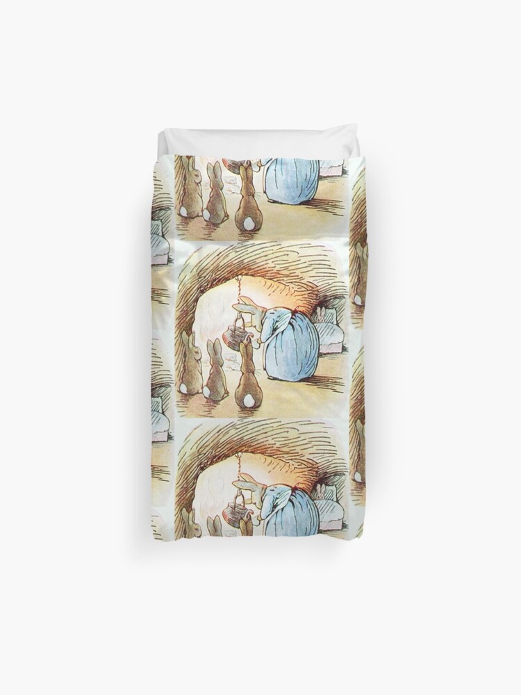 Mrs Rabbit Cooks Dinner Beatrix Potter Duvet Cover By