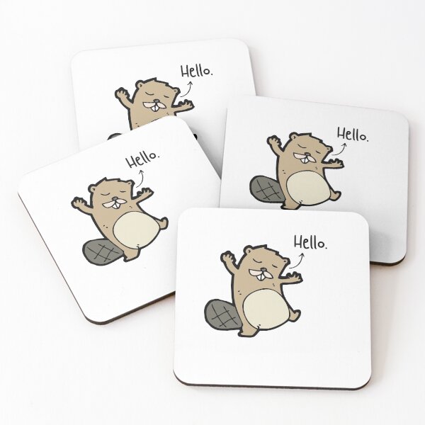 Item preview, Hello Beaver Pet Funny Happy Sarcastic Spiritual Animal Birthday Gift designed and sold by EpsilonEridani.