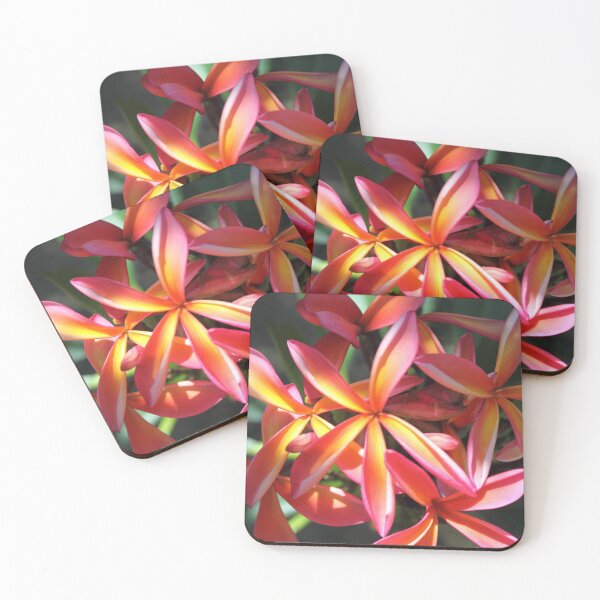 Item preview, Red and yellow five petal flowers  designed and sold by NJH110.