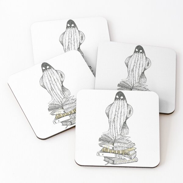 Item preview, Ghost of the library floating out of a book designed and sold by Crea-RiBo.