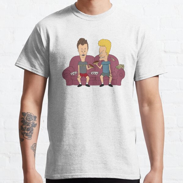 Beavis and Butthead (eating hotdogs) Classic T-Shirt