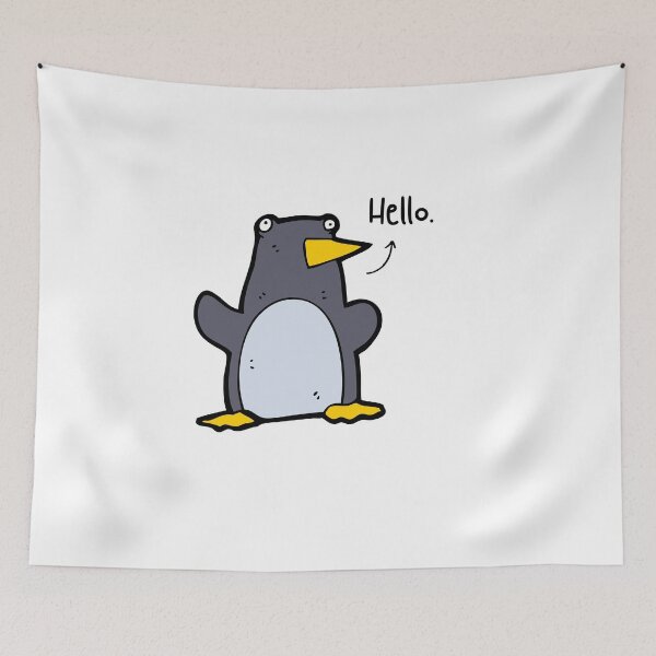 Item preview, Hello Penguin Pet Funny Happy Sarcastic Spiritual Animal Birthday Gift designed and sold by EpsilonEridani.