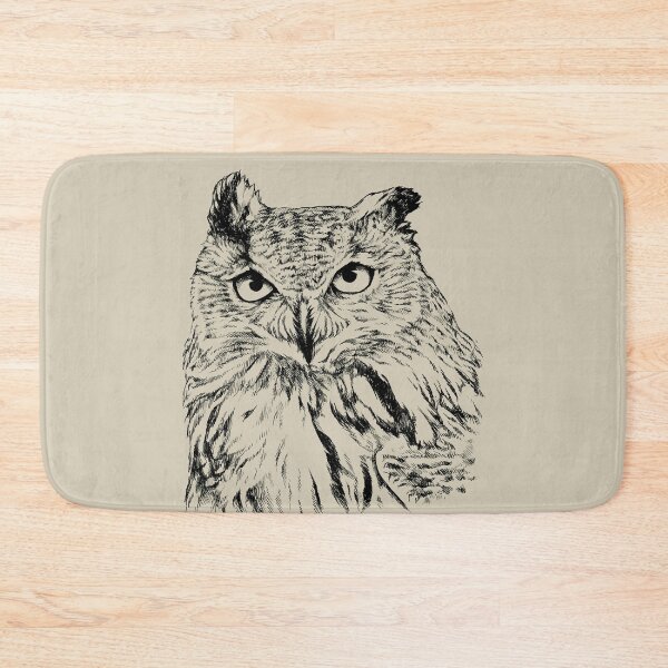 Item preview, Eagle Owl Portrait (bright background) designed and sold by MMMSdesigns.