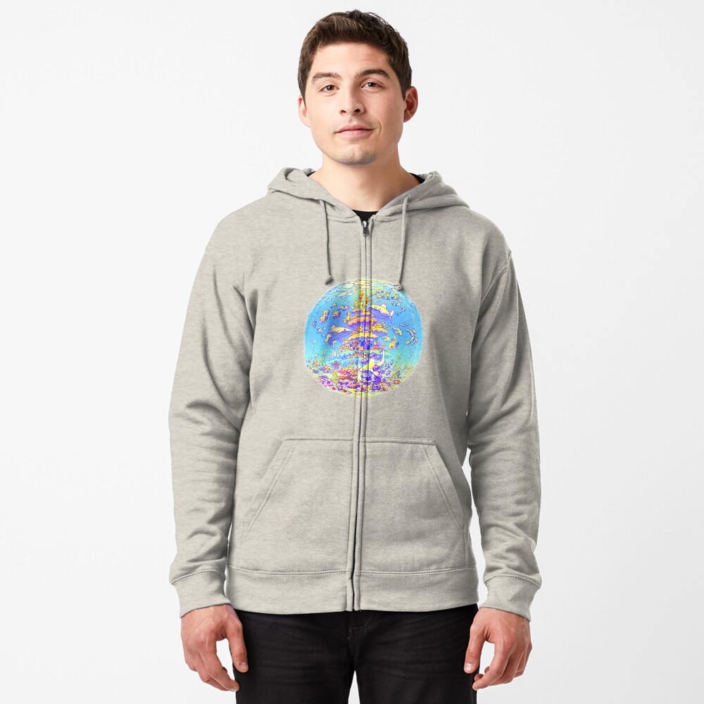 Item preview, Zipped Hoodie designed and sold by Requinoesis.