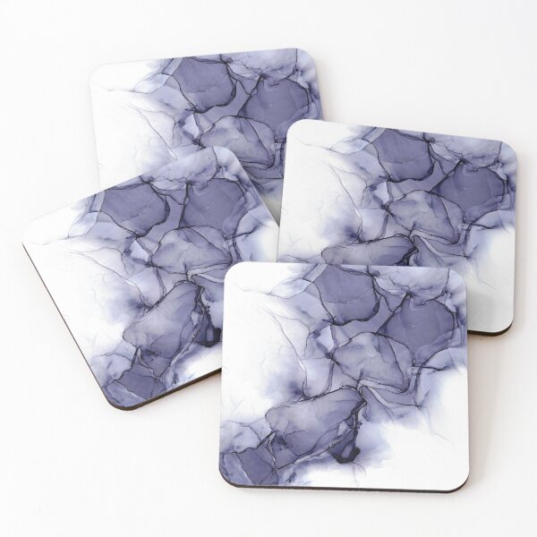 Item preview, Purple Wispy: Original Abstract Alcohol Ink Painting designed and sold by herzart.