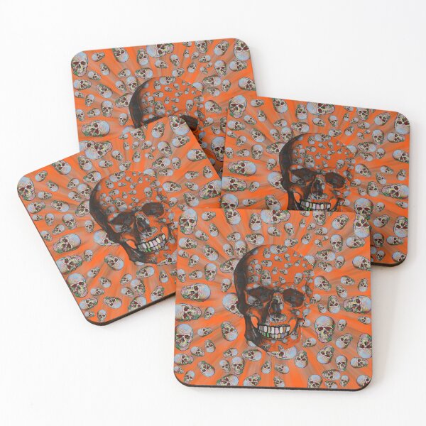 Item preview, Happy Skull Random Pattern (Orange) designed and sold by Diego-t.