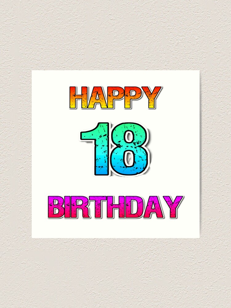 Tarjeta de felicitaci/ón para 18 cumplea/ños 18 a/ños de edad 15 x 23 cm