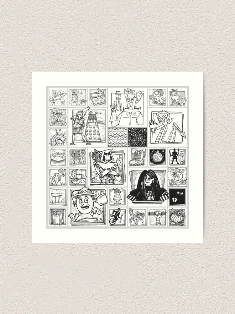 Alternate view of Inktober 2019 Art Print
