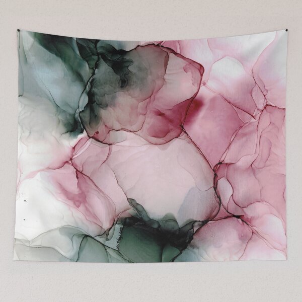 Item preview, Wispy Plum: Original Abstract Alcohol Ink Painting designed and sold by herzart.