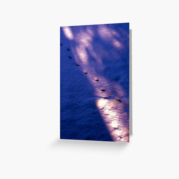 Footprints in the Snow Greeting Card