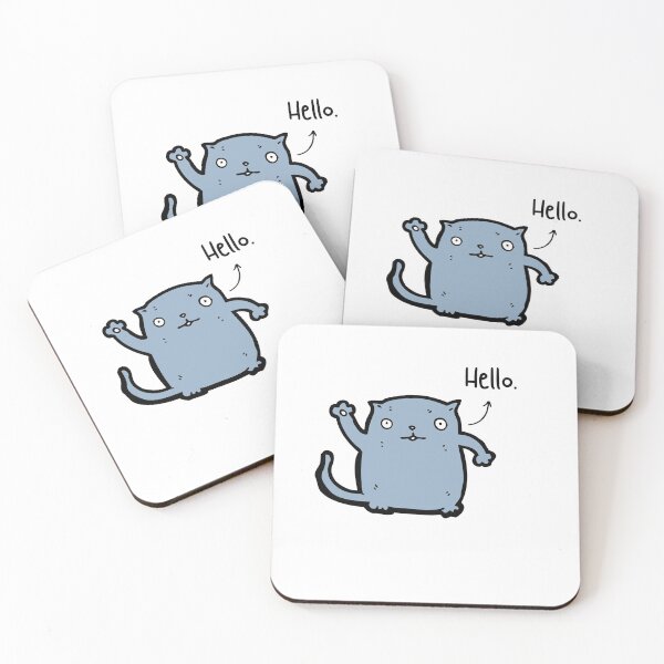 Item preview, Fat Cat Hello Pet Funny Happy Sarcastic Spiritual Animal Birthday Gift designed and sold by EpsilonEridani.