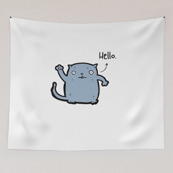 Item preview, Fat Cat Hello Pet Funny Happy Sarcastic Spiritual Animal Birthday Gift designed and sold by EpsilonEridani.