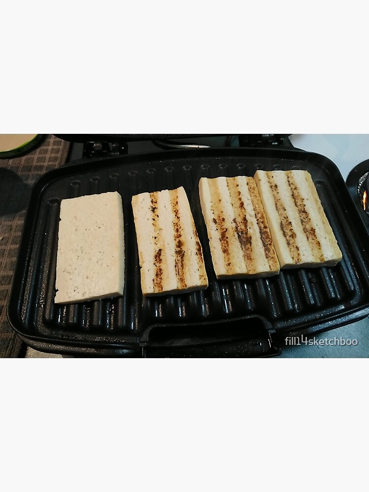"PANINI GRILLED TOFU THOUGH " Sticker for Sale by fill14sketchboo