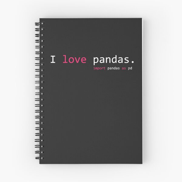 Artikelvorschau, Ich liebe Pandas. Weiße Schrift. entworfen und verkauft von alexpng.