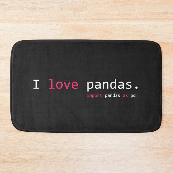 Item preview, I love Pandas. White font. designed and sold by alexpng.