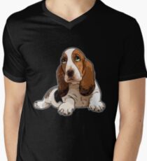 Basset Hound Men's V-Neck T-Shirt