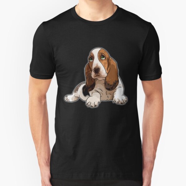 Basset Hound Slim Fit T-Shirt