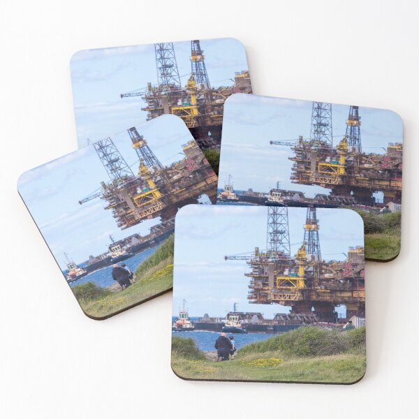 Item preview, Father and Son Watching an Oil Rig designed and sold by ademcfade.