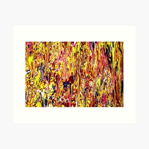 Abstrakte Jackson Pollock Malerei Kunstdruck