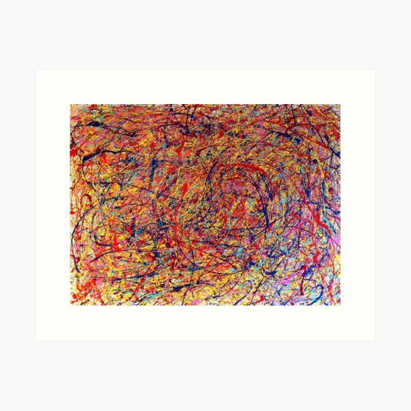 Abstrakte Jackson Pollock Malerei Original Art Kunstdruck
