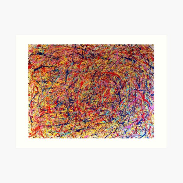 Abstract Jackson Pollock Painting Original Art Art Print
