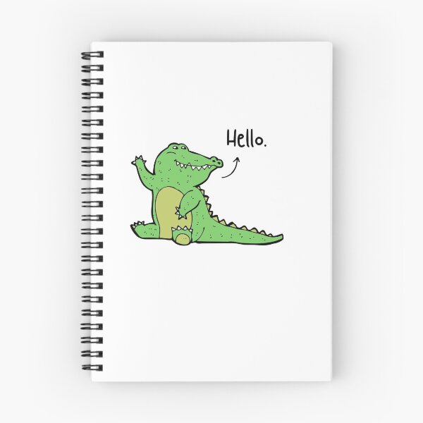 Item preview, Hello Crocodile Pet Funny Happy Sarcastic Spiritual Animal Birthday Gift designed and sold by EpsilonEridani.