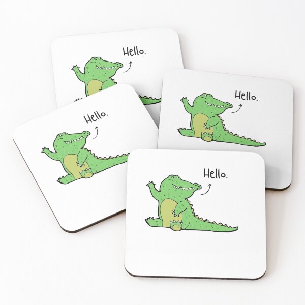 Item preview, Hello Crocodile Pet Funny Happy Sarcastic Spiritual Animal Birthday Gift designed and sold by EpsilonEridani.